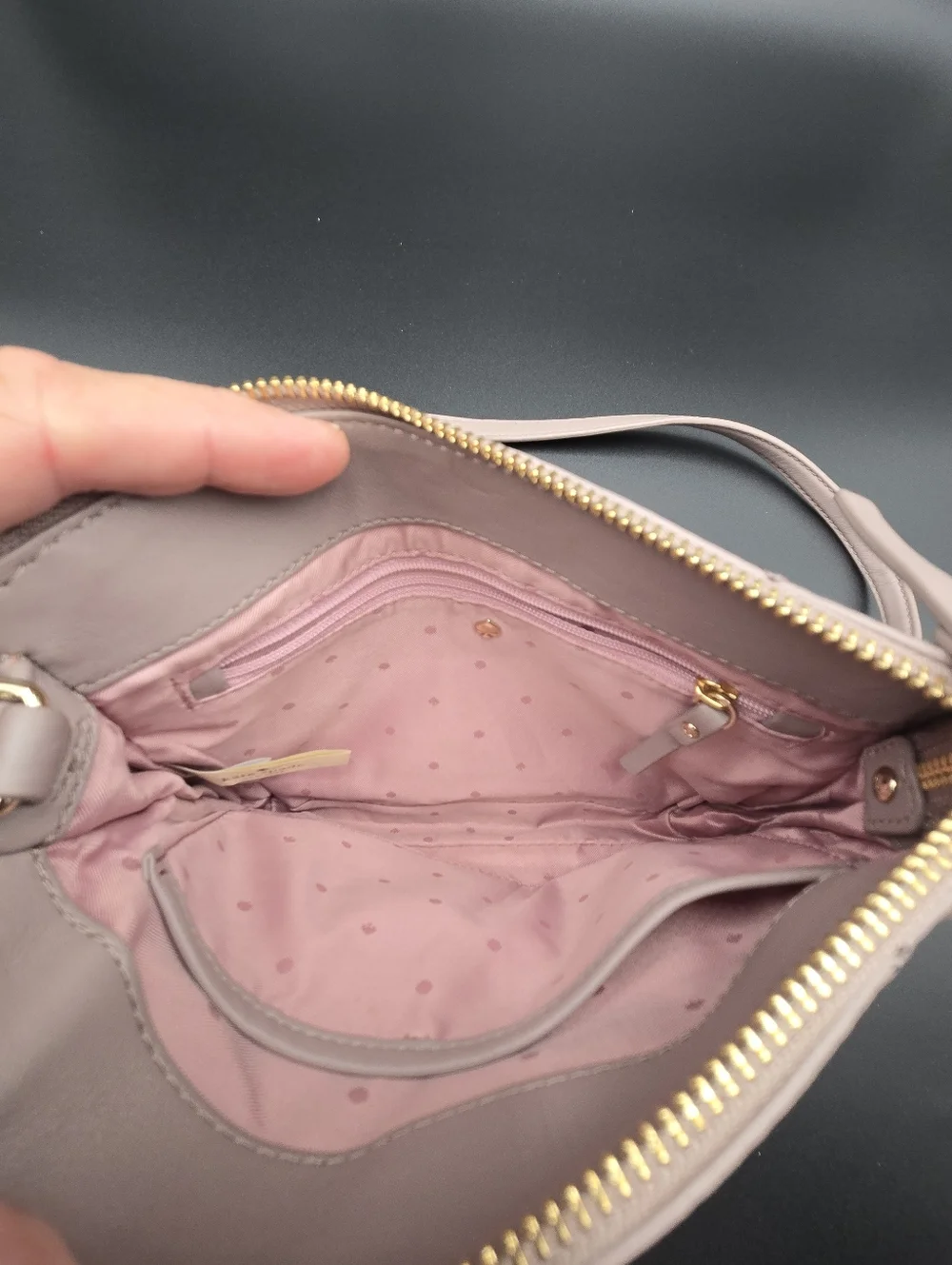 Kate Spade Emerson Place Harbor‎ Quilted Leather Crossbody Taupe Porcini